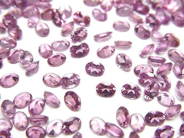 Garnet, Oval, Undrilled (No Hole) Gemstone Beads