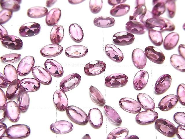 [Video]High Quality Malaya Garnet AAA Loose stone Oval Faceted 5x3mm 3pcs