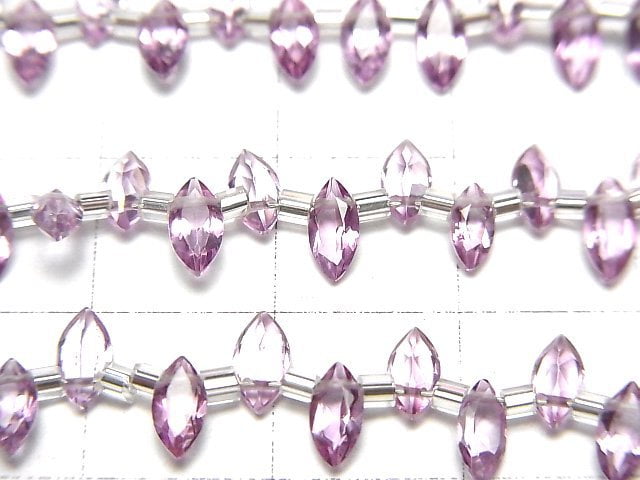 [Video]High Quality Pink Topaz AAA Marquise Faceted 6x3mm 1strand (28pcs )