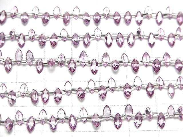 [Video]High Quality Pink Topaz AAA Marquise Faceted 6x3mm 1strand (28pcs )