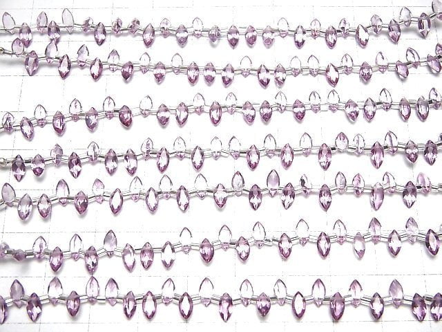 [Video]High Quality Pink Topaz AAA Marquise Faceted 6x3mm 1strand (28pcs )