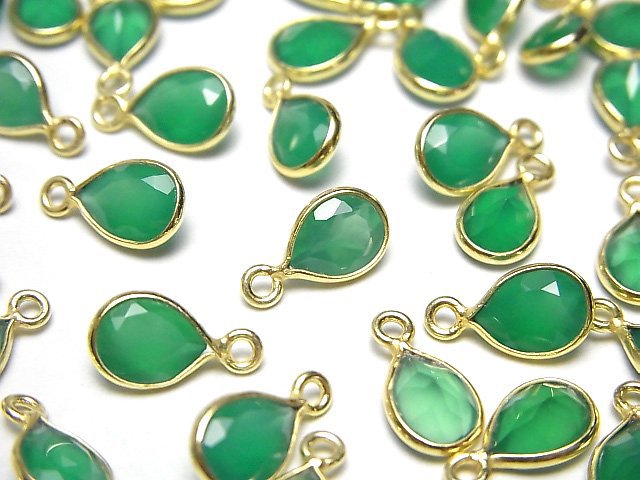 Bezel Setting, Onyx, Pear Shape Gemstone Beads