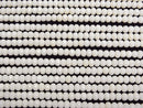 [Video]White Coral Faceted Button Rondelle 5x5x4mm 1strand beads (aprx.15inch/38cm)