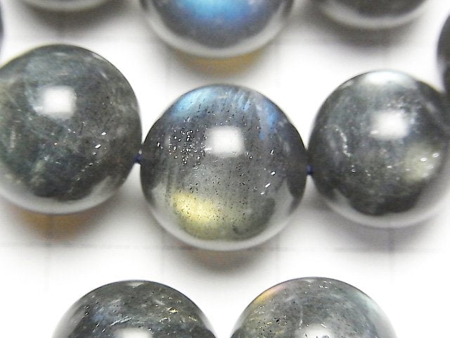 [Video]Labradorite AAA-Round 14mm Bracelet