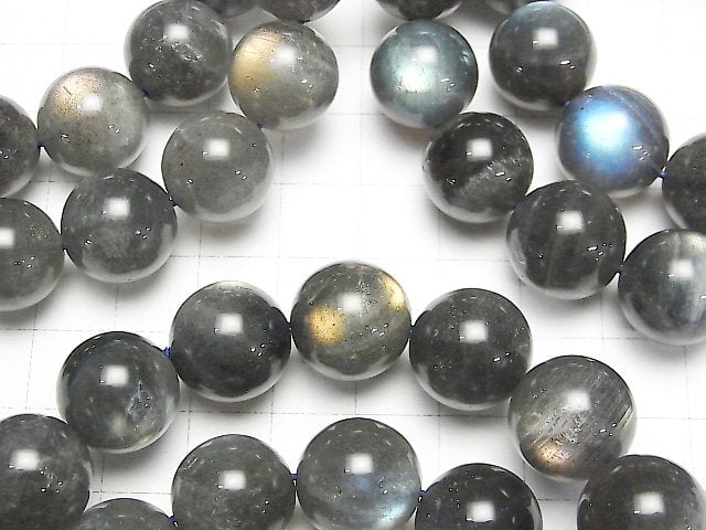 [Video]Labradorite AAA-Round 14mm Bracelet