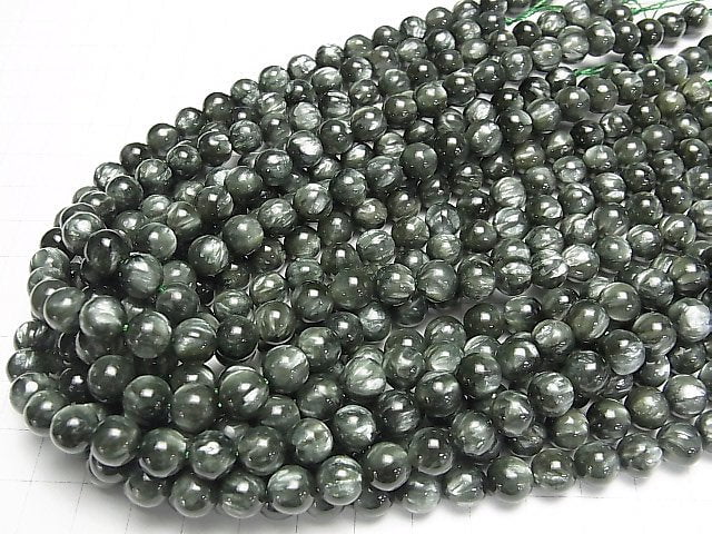 [Video]Seraphinite AAA Round 8mm 1/4 or 1strand beads (aprx.15inch/38cm)