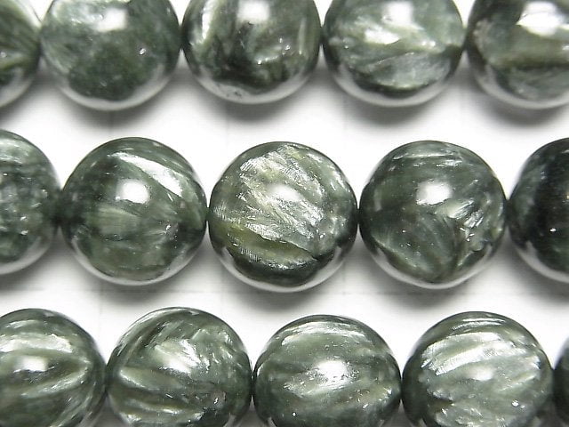 [Video]Seraphinite AAA Round 12mm 1/4-1strand beads (aprx.15inch/37cm)