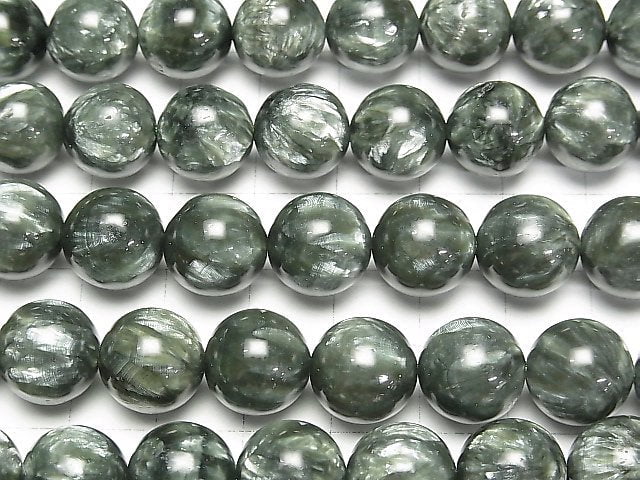 [Video]Seraphinite AAA Round 12mm 1/4-1strand beads (aprx.15inch/37cm)