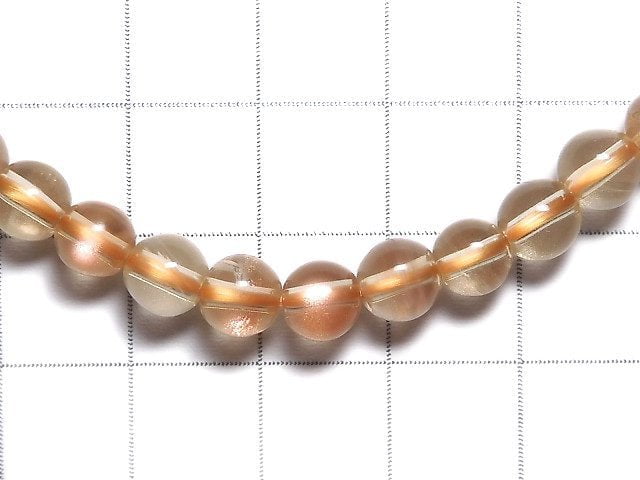 [Video][One of a kind] High Quality Oregon Sunstone AAA-Round 6mm Bracelet NO.1