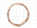 [Video][One of a kind] High Quality Oregon Sunstone AAA-Round 6.5mm Bracelet NO.5