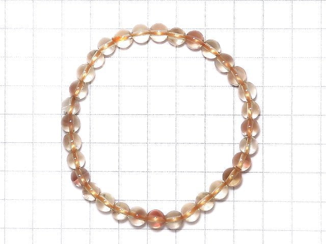 [Video][One of a kind] High Quality Oregon Sunstone AAA-Round 6.5mm Bracelet NO.5