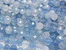 Aquamarine, Faceted Round Gemstone Beads