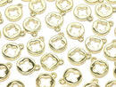 Metal parts end charm Coin 5x5mm Gold color 4pcs