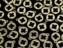 Metal parts end charm Coin 5x5mm Gold color 4pcs