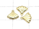 Metal Parts End Charm Fan 6x7.5mm Gold color 4pcs