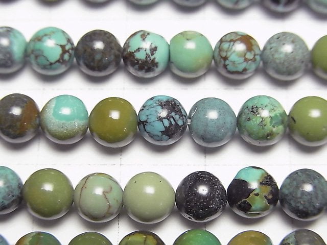 [Video]Turquoise AA+ Round 6mm half or 1strand beads (aprx.15inch/38cm)