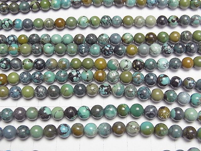 [Video]Turquoise AA+ Round 6mm half or 1strand beads (aprx.15inch/38cm)