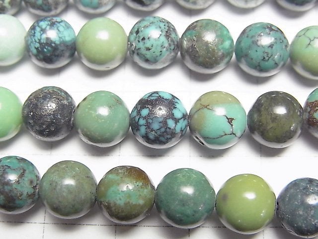 [Video]Turquoise AA+ Round 8mm half or 1strand beads (aprx.15inch/38cm)