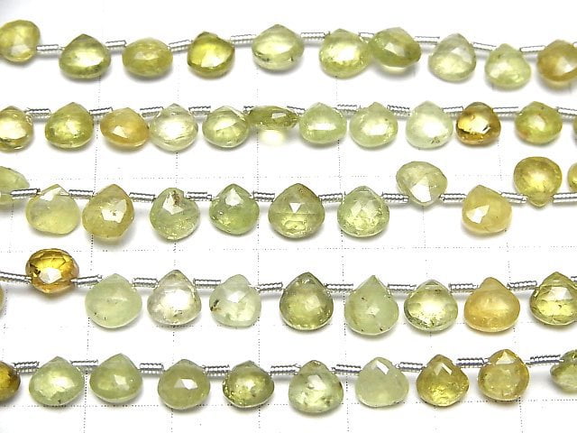 [Video]High Quality Grossular Garnet AA++ Chestnut Faceted Briolette 1strand beads (aprx.7inch/19cm)