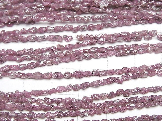 [Video] Pink Diamond Rough Nugget Half or 1strand beads (aprx.15inch/38cm)