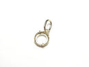 [Video][Japan][K10 Yellow Gold] Pendant Frame (Prong Setting) for Round Cabochon 4mm, Milgrain, 1pc