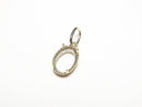 [Video][Japan][K10 Yellow Gold]Pendant Frame (Prong Setting) Oval Cabochon 6x4mm Milled 1pc