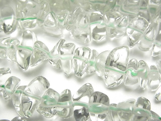 Chips, Green Amethyst Gemstone Beads