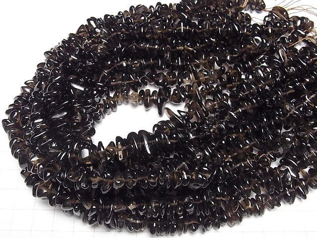 [Video]Smoky Quartz AAA Chips (Small Nugget) 1strand beads (aprx.15inch/38cm)