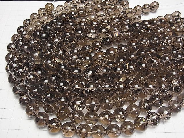 [Video]Smoky Iris Quartz AAA- Round 14mm half or 1strand beads (aprx.15inch/36cm)