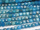 High Quality! Brazilian Apatite AA++ Cube Shape 4x4x4mm 1strand beads (aprx.15inch/37cm)
