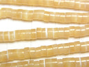 [Video]Mother of Pearl MOP Beige Rondelle (Heishi )4x4x2mm 1strand beads (aprx.15inch/37cm)