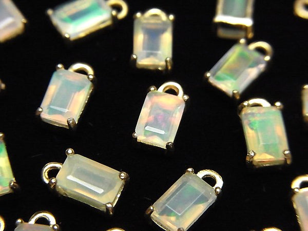 Bezel Setting, Opal, Rectangle Gemstone Beads