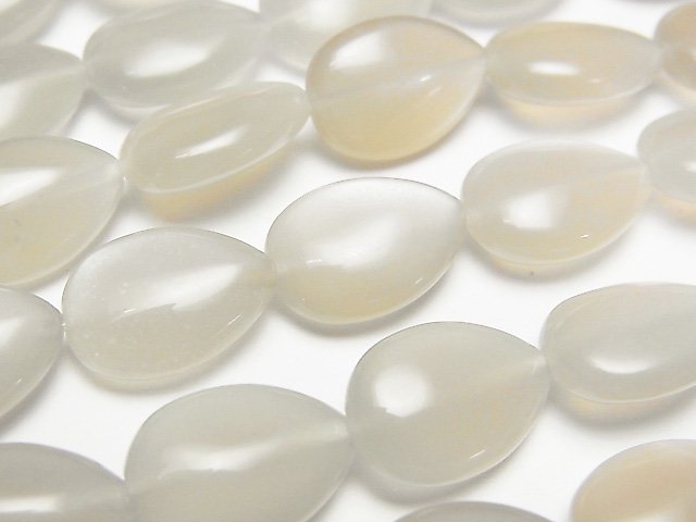 Moonstone, Pear Shape Gemstone Beads