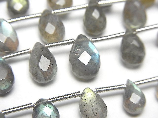 Labradorite, Pear Shape Gemstone Beads