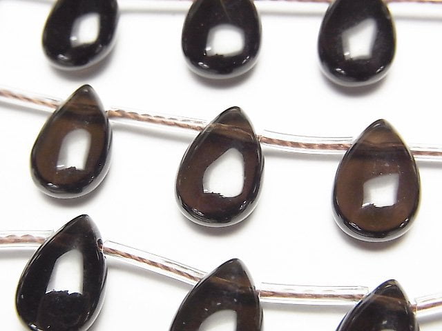 Pear Shape, Smoky Quartz Gemstone Beads