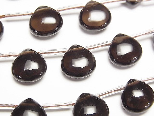 Chestnut Shape, Smoky Quartz Gemstone Beads