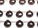 [Video]High Quality Smoky Quartz AAA Chestnut Shape(Smooth) 10x10mm Dark color 1strand (13pcs )