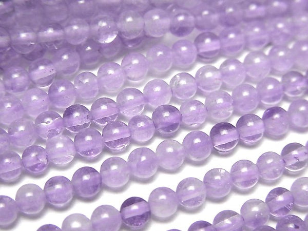 Lavender Amethyst, Round Gemstone Beads