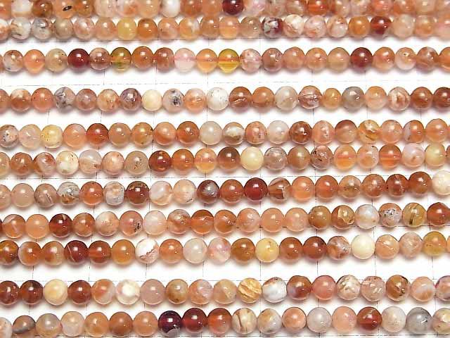 [Video]Brandy Opal Round 4.5mm 1strand beads (aprx.15inch/37cm)