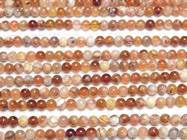 [Video]Brandy Opal Round 4.5mm 1strand beads (aprx.15inch/37cm)