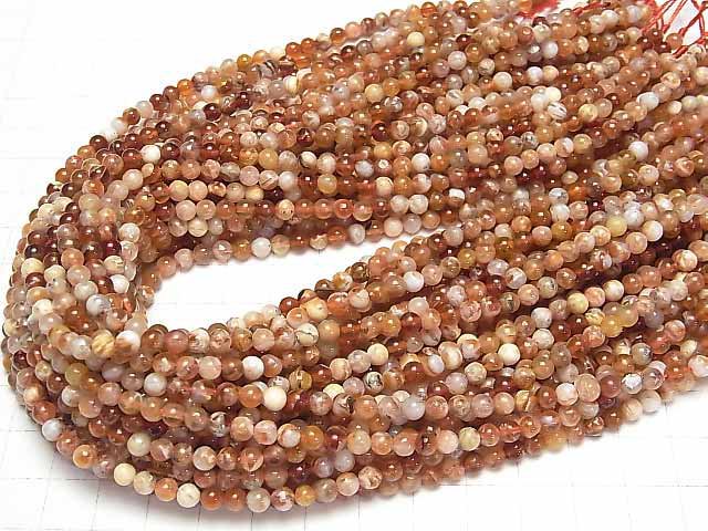 [Video]Brandy Opal Round 4.5mm 1strand beads (aprx.15inch/37cm)