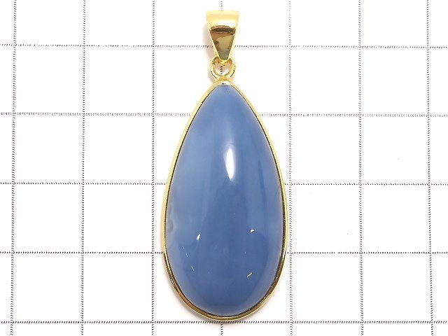 [Video][One of a kind] Blue Opal AAA-Pendant 18KGP NO.16