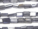 [Video]Iolite AA Faceted Rectangle [Light color] 1strand beads (aprx.14inch/34cm)