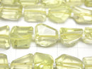 [Video]High Quality Lemon Quartz AAA- Faceted Nugget half or 1strand beads (aprx.13inch/32cm)