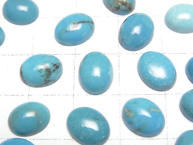 [Video]Turquoise AAA- Oval Cabochon 10x8mm 3pcs