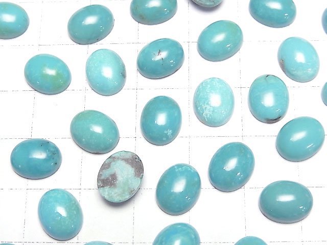 [Video]Turquoise AAA- Oval Cabochon 10x8mm 3pcs