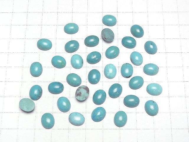 [Video]Turquoise AAA- Oval Cabochon 10x8mm 3pcs