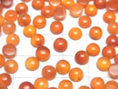 [Video]High Quality Carnelian AAA Round Cabochon 6x6mm 5pcs