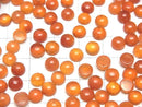 [Video]High Quality Carnelian AAA Round Cabochon 6x6mm 5pcs