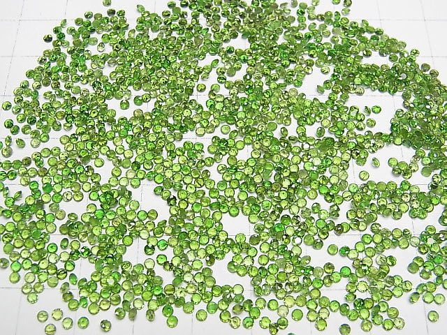 [Video]High Quality Chrome Diopside AAA Loose stone Round Faceted 2x2mm 10pcs